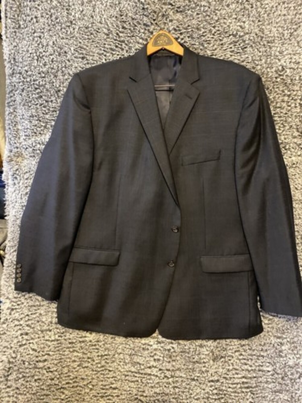 Men’s Gray RALPH LAUREN  Wool Blazer jacket sport suit coat two button 50 R
